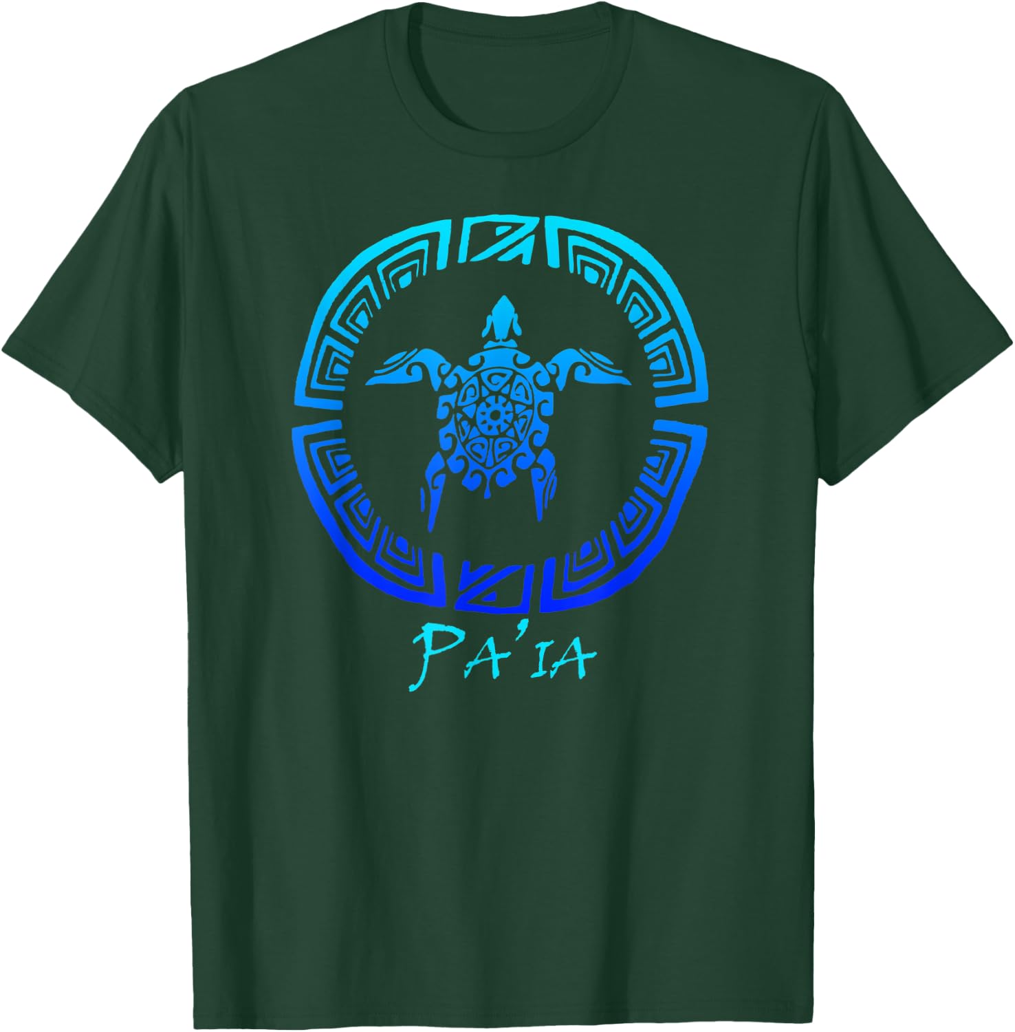 Paia, Maui Vintage Retro Tribal Turtle Vacation T-Shirt - T-Shirt | Forest