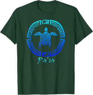 Paia, Maui Vintage Retro Tribal Turtle Vacation T-Shirt - T-Shirt | Forest