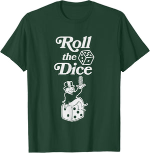 Monopoly Roll The Dice Rich Uncle Milburn Pennybags Logo T-Shirt - T-Shirt | Forest