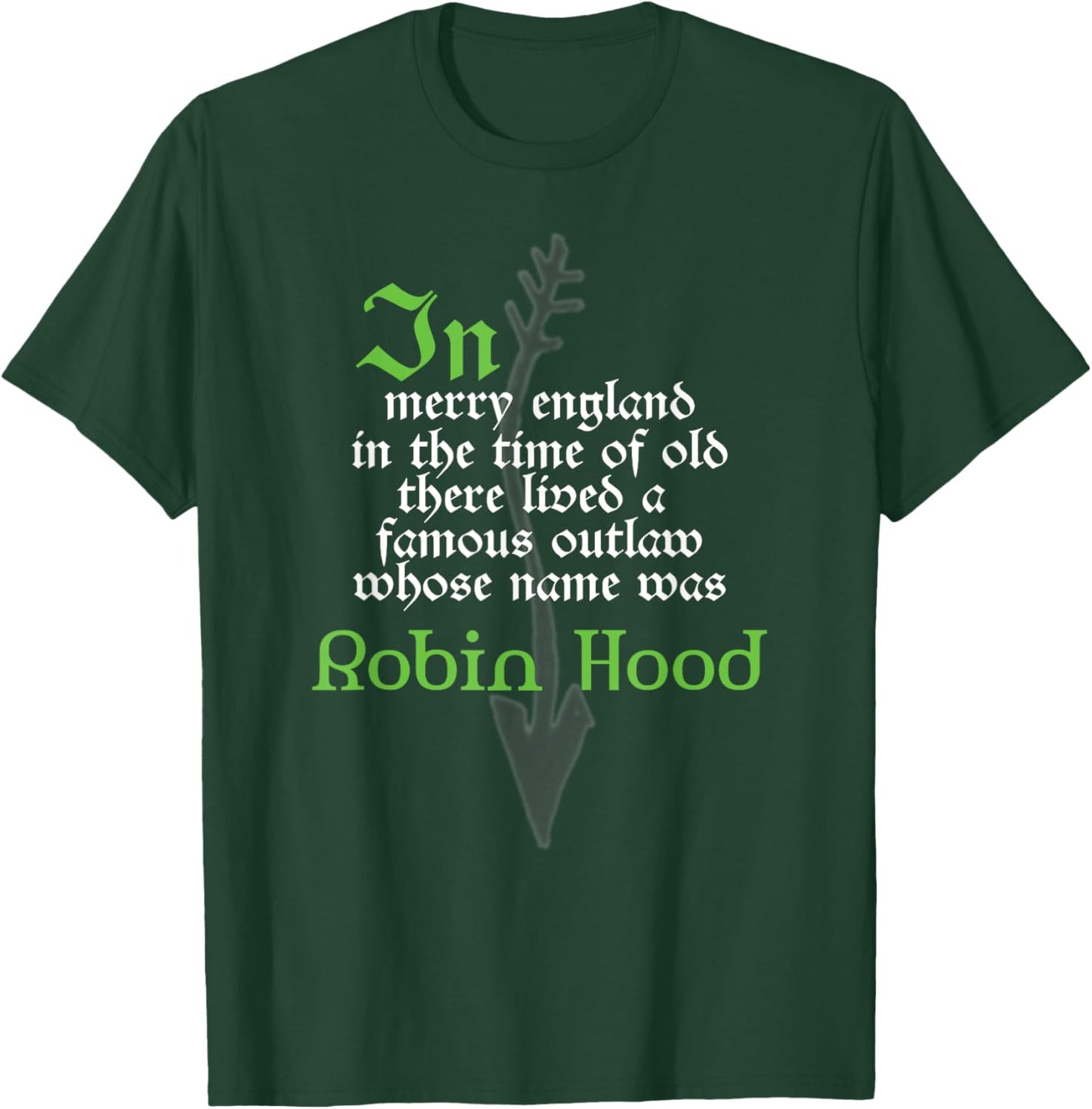 Robin Hood T Shirt for Book Lovers and Literature Fans T-Shirt - T-Shirt | Forest
