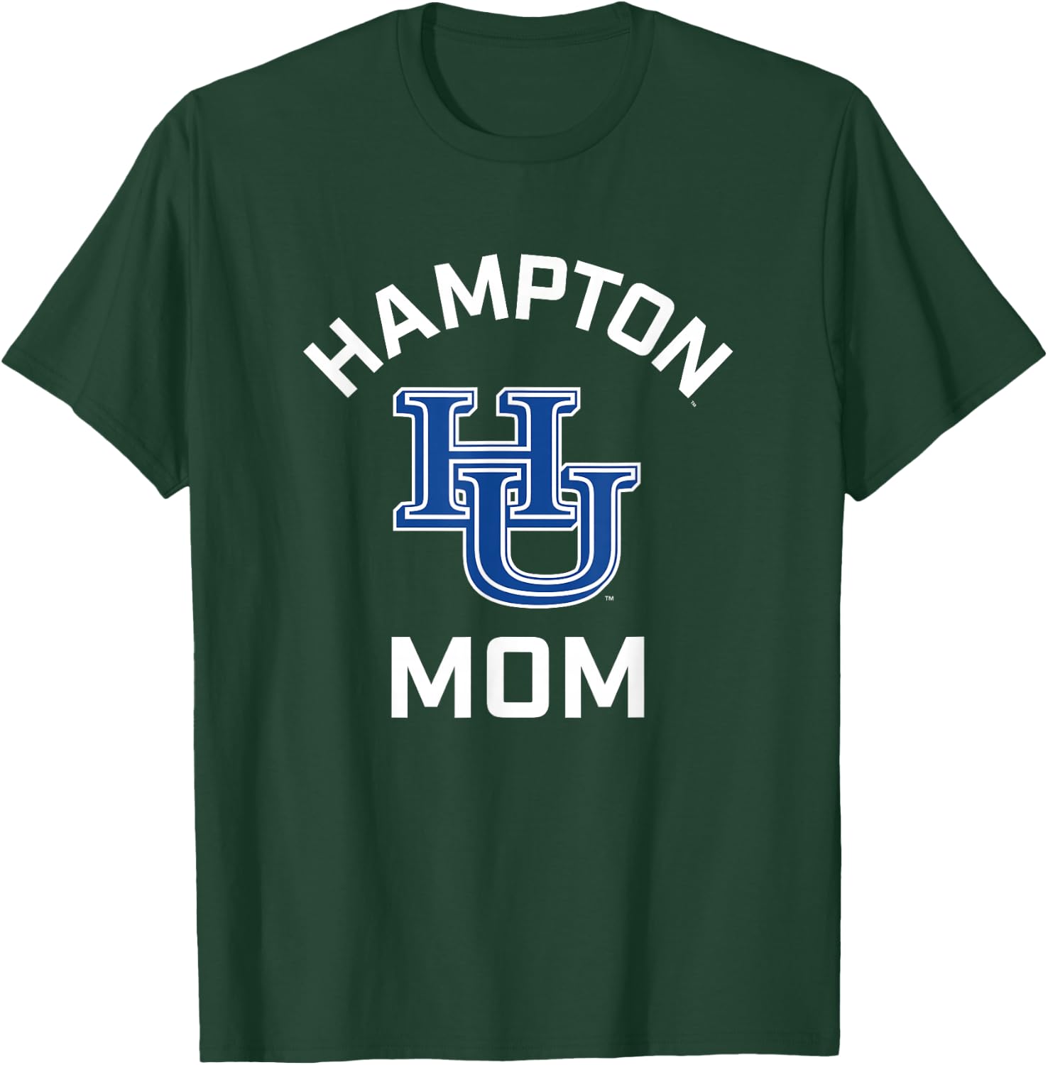 Hampton University Pirates Arched Mom T-Shirt - T-Shirt | Forest