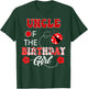 Uncle Of The Birthday Girl Family Matching Ladybug Birthday T-Shirt - T-Shirt | Forest