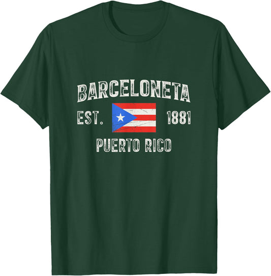 Barceloneta Puerto Rico Est 1881, Puerto Rico T-Shirt - T-Shirt | Forest