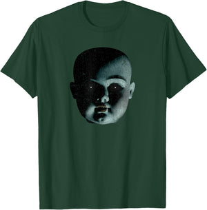 Scary Doll Head Super Creepy Halloween T-Shirt - T-Shirt | Forest