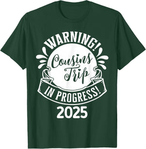 Cousin Crew Trip 2025 Summer Family Reunion Weekend Vacation T-Shirt - T-Shirt | Forest