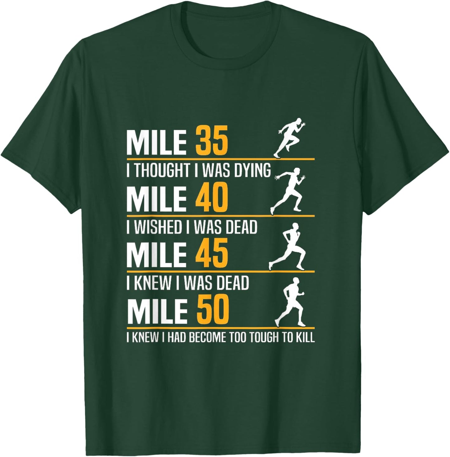Ultrarunner Training Ultramarathon 50 Miles Ultrarunning T-Shirt - T-Shirt | Forest
