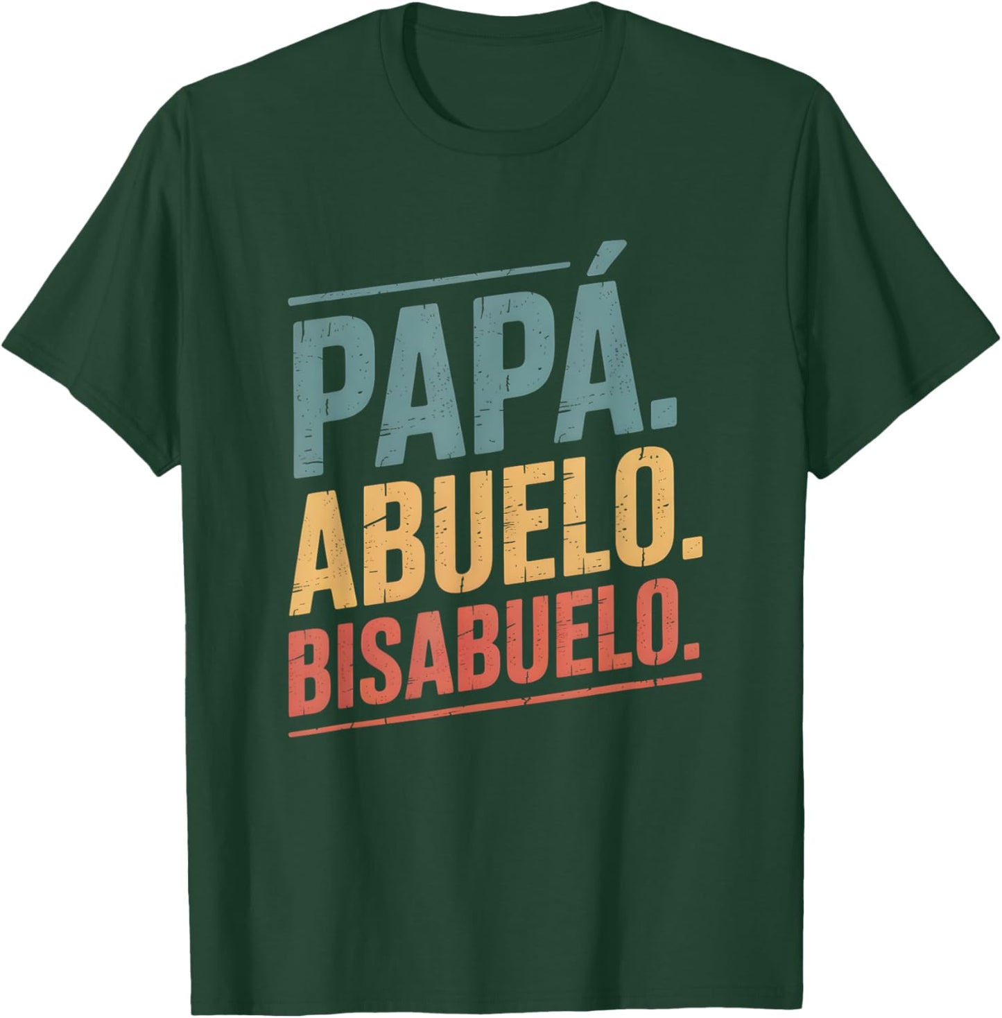 Vintage Spanish Great Grandpa Family Heritage Retro Style T-Shirt - T-Shirt | Forest
