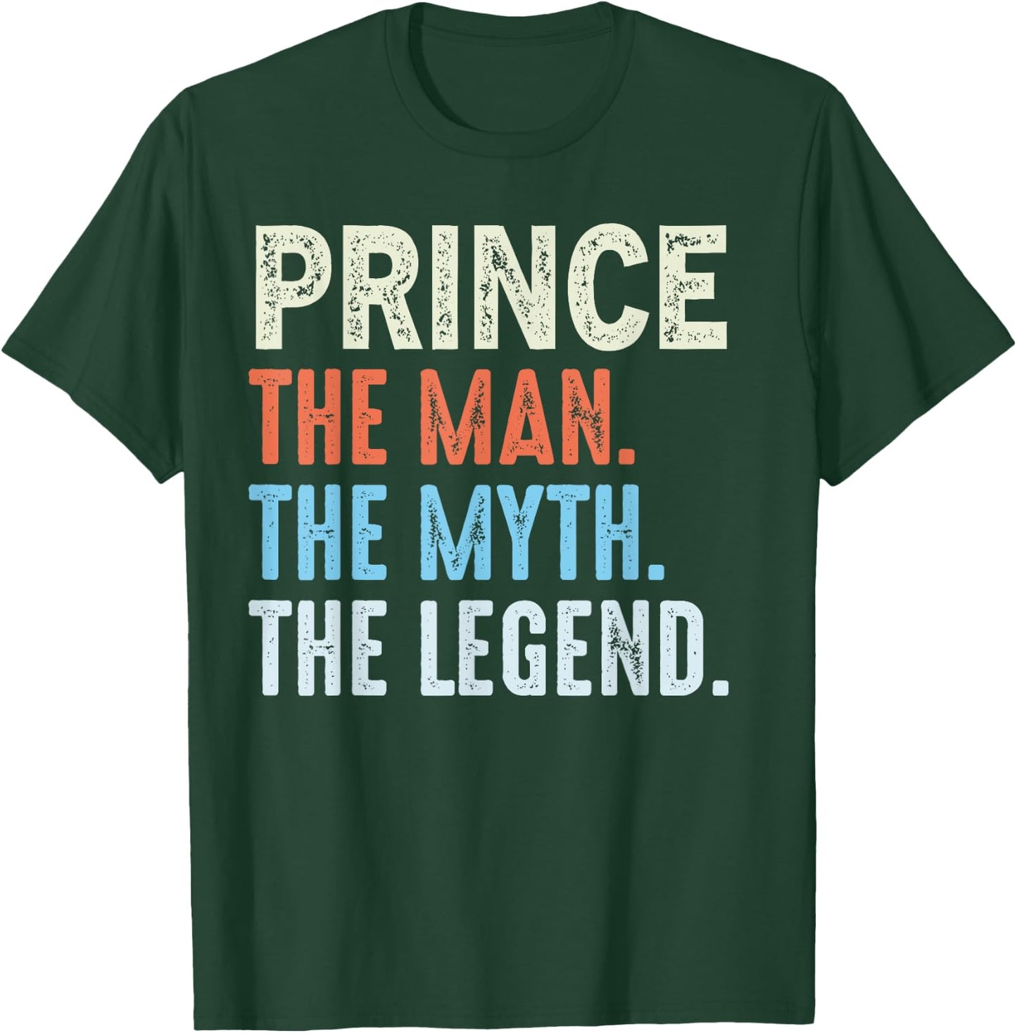 Prince The Legend Name Personalized Cute Idea Men Vintage T-Shirt - T-Shirt | Forest