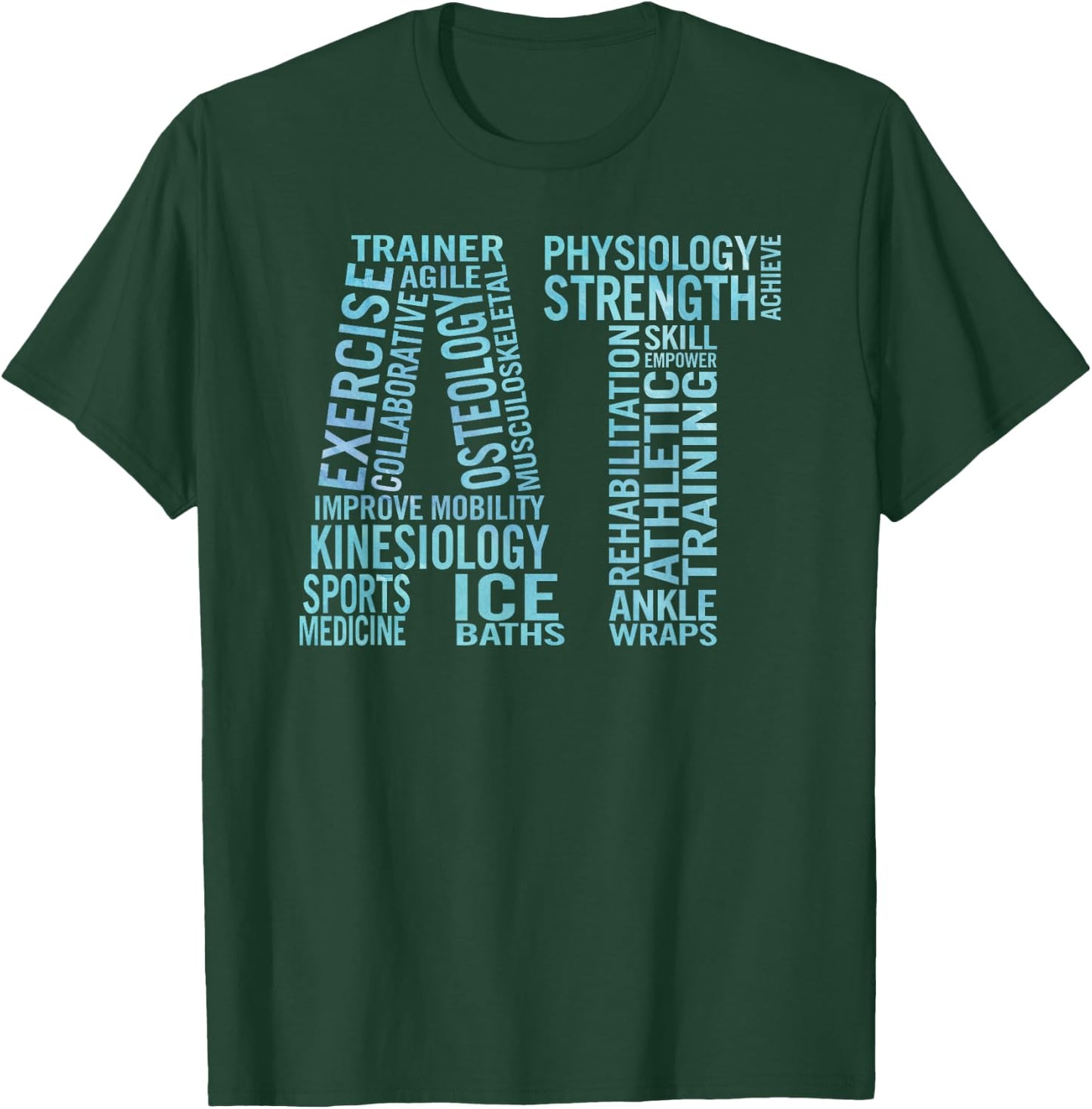Athletic Training Gear Gift Certified Athletic Trainer T-Shirt - T-Shirt | Forest