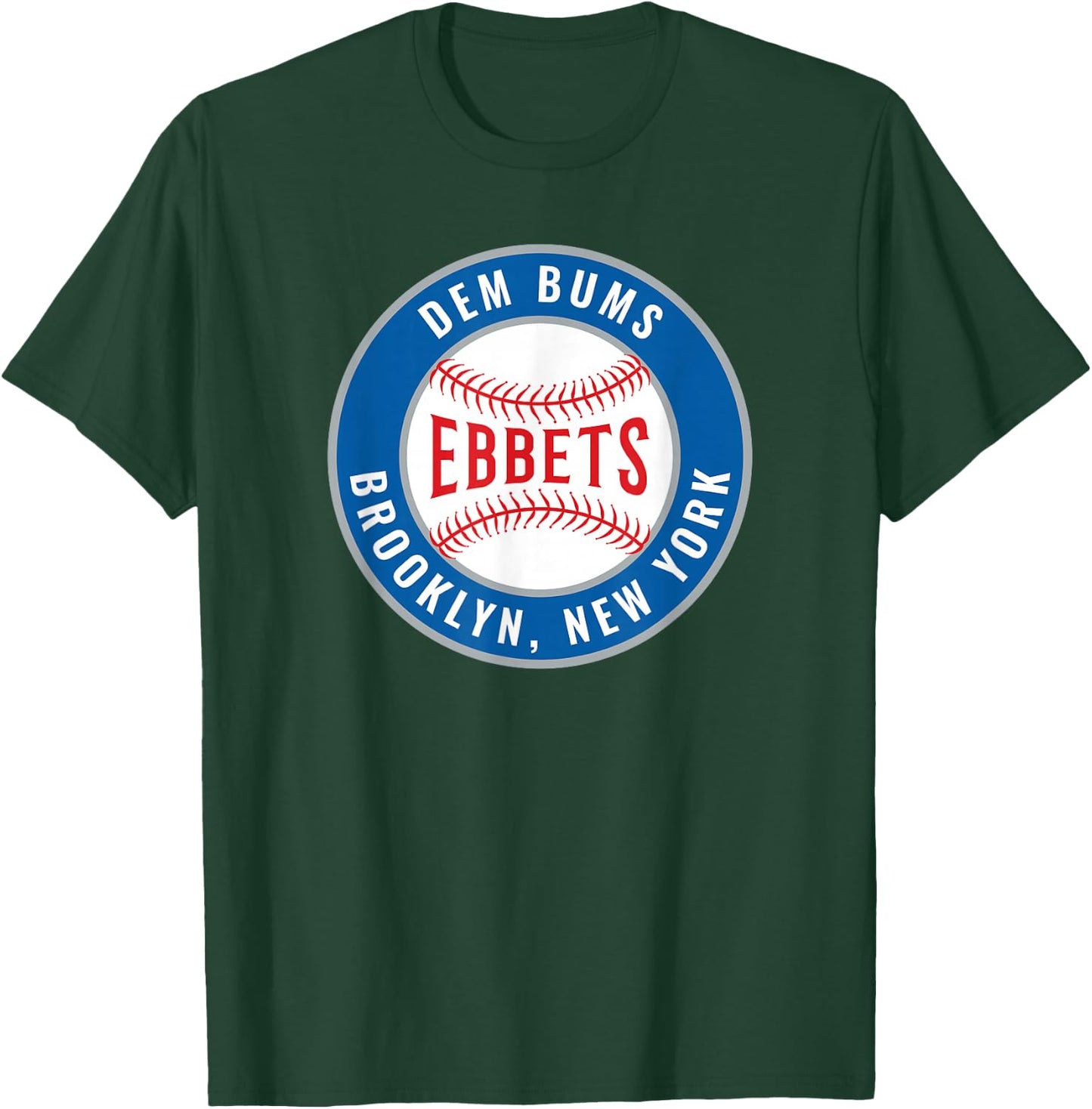 Retro Baseball Apparel Ebbets Field Brooklyn New York T-Shirt - T-Shirt | Forest