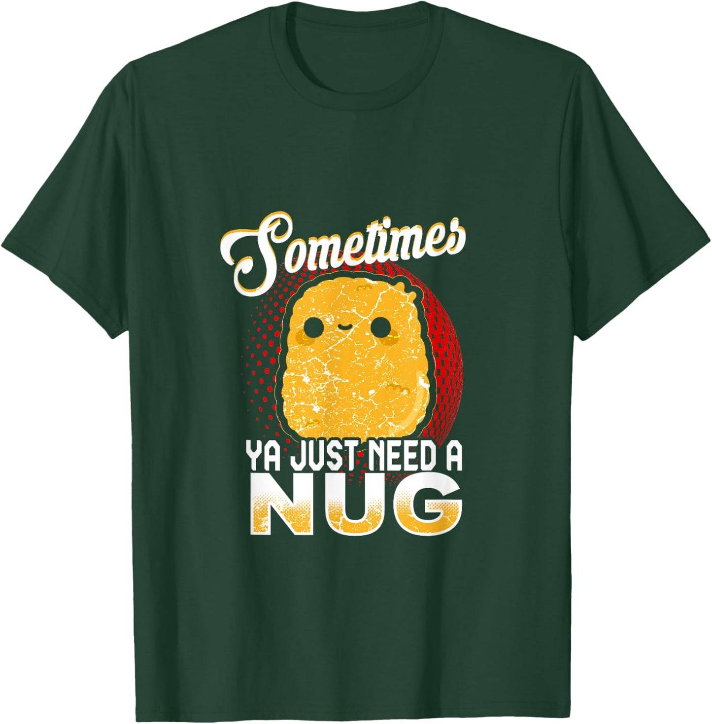 Funny Chicken Nugget Fast Food Costume T-Shirt - T-Shirt | Forest