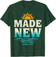 Made New Baptism Shirt Christian Shirts For Youth Baptized T-Shirt - T-Shirt | Forest