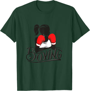 Female Cardio Boxing Apparel, Women's Boxing Fitness T-Shirt - T-Shirt | Forest