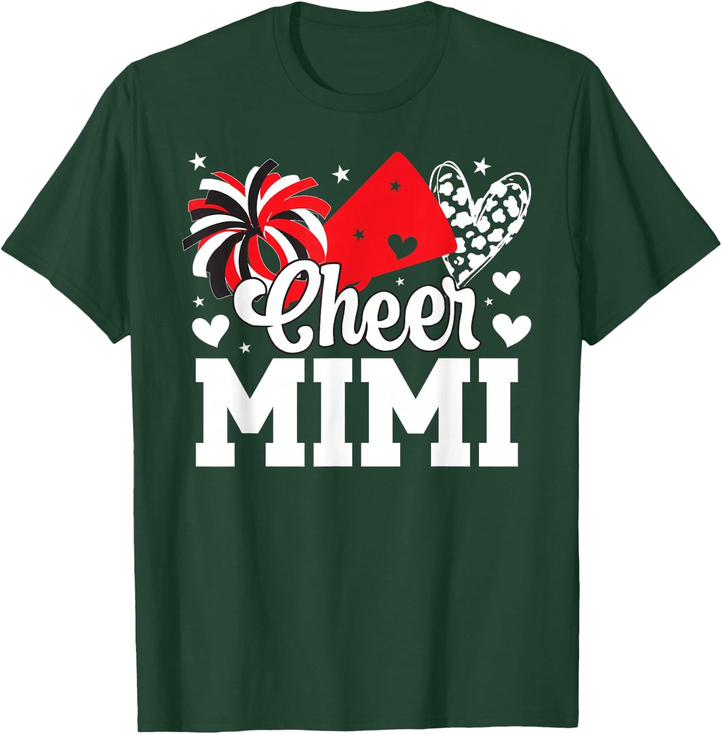 Cheer Mimi Of A Cheerleader Mimi Cheerleading Mimi Grandma T-Shirt - T-Shirt | Forest
