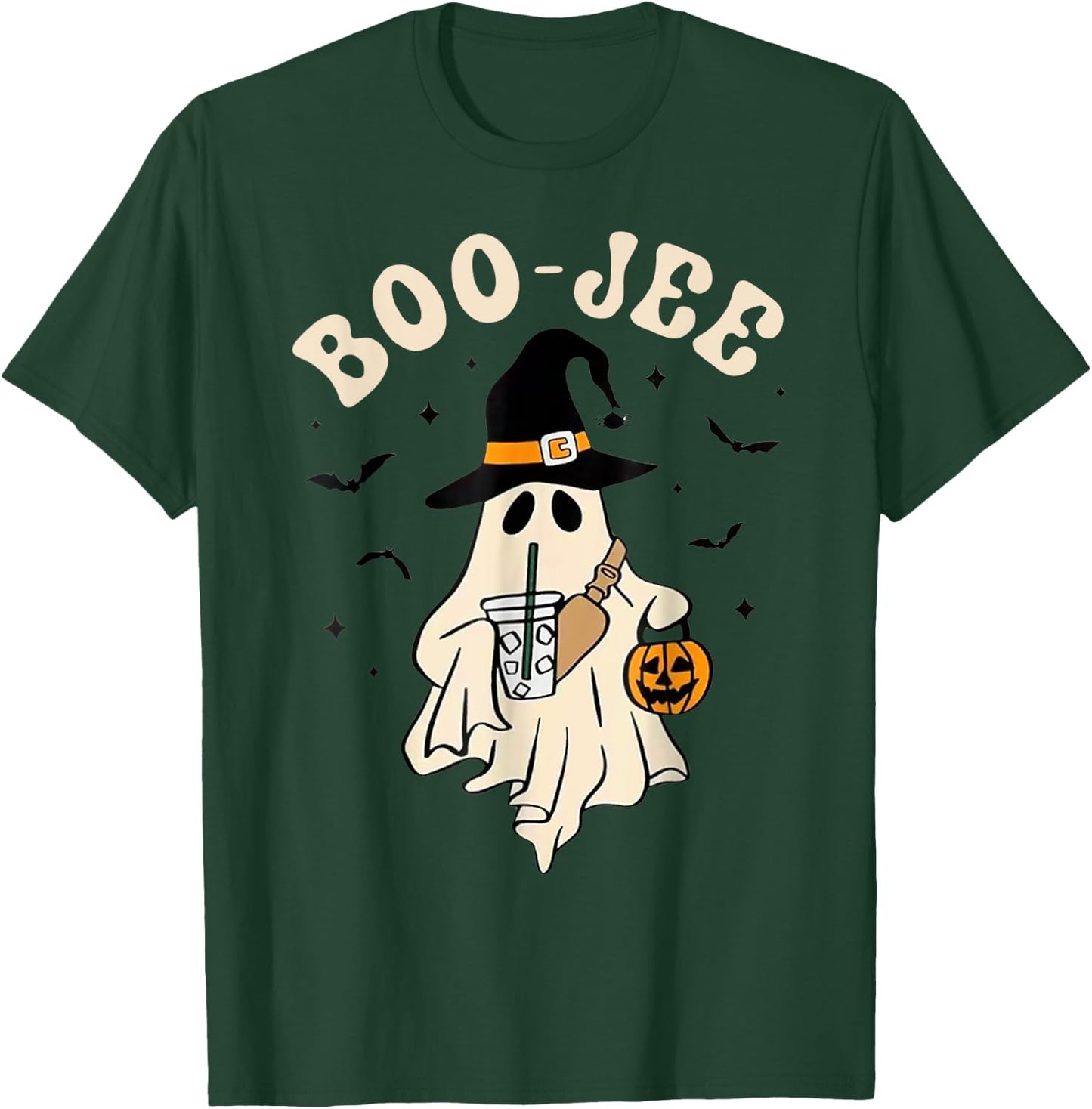 Funny Boo-Jee Ghost halloween boo jee ghost spooky season T-Shirt - T-Shirt | Forest
