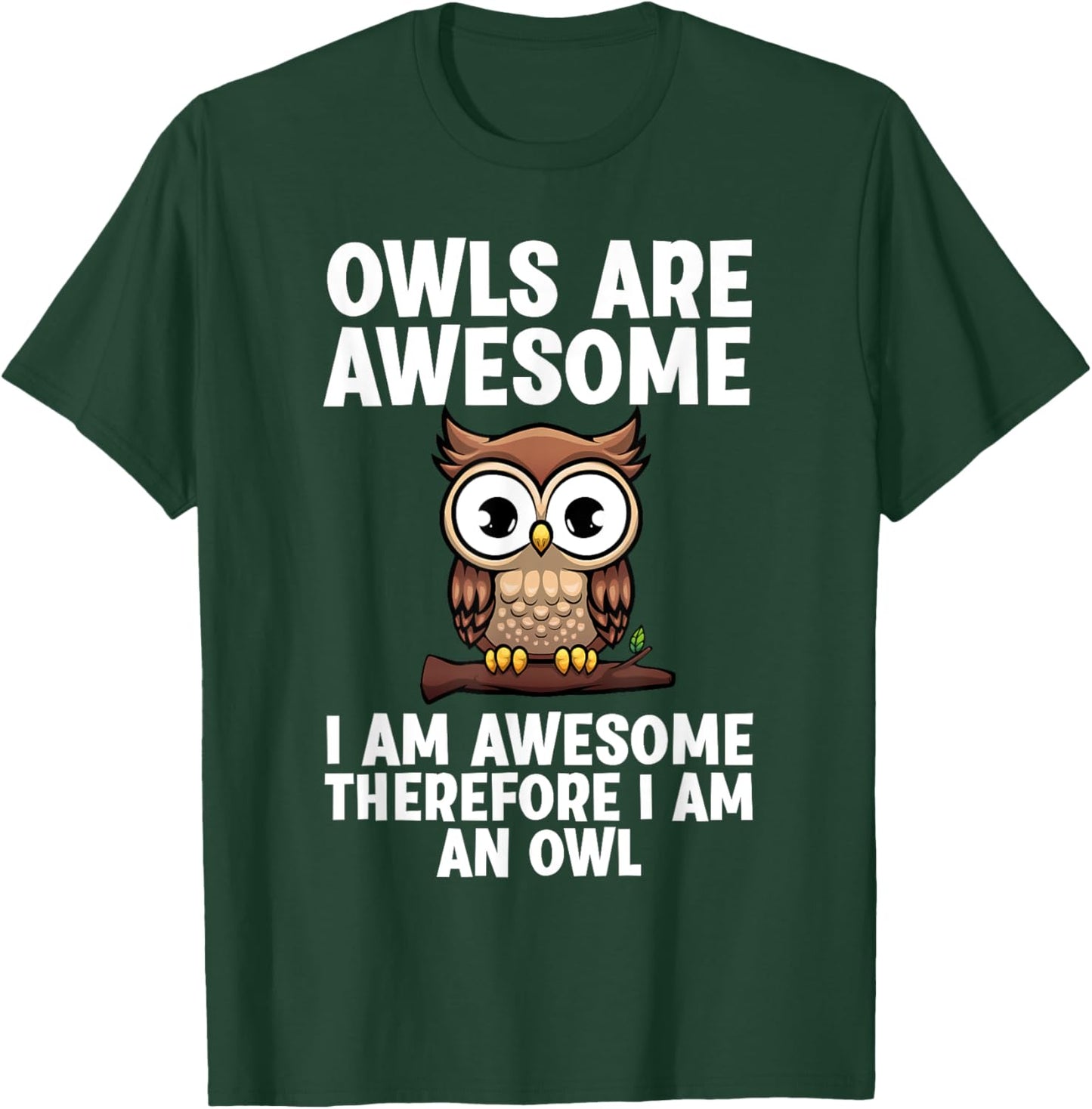 Funny Owl Design Women Night Owl Animal Owl Lover T-Shirt - T-Shirt | Forest