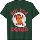Hot Dog Outfit Eating Contest Glizzy Costume Hot Dog Dealer Men Women Kids T-Shirt - T-Shirt | Forest