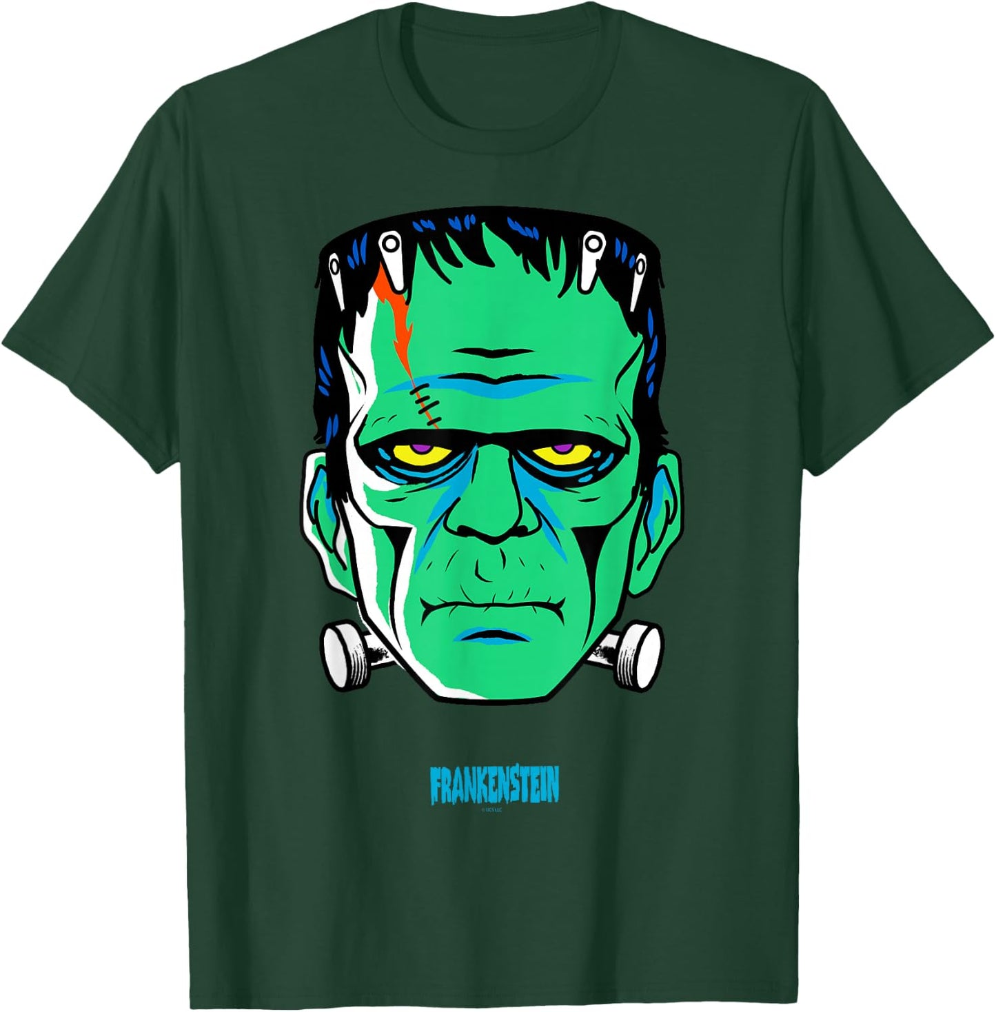 Universal Monsters Frankenstein retro big face T-Shirt - T-Shirt | Forest