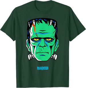 Universal Monsters Frankenstein retro big face T-Shirt - T-Shirt | Forest