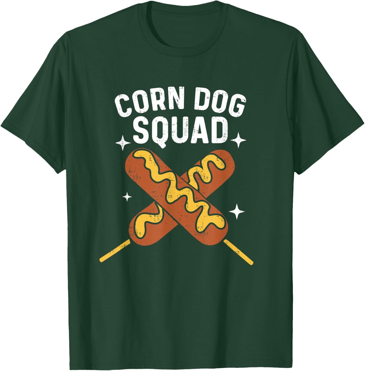 Cute Corn Dog Squad Stick Dogs Corndog Men Women T-Shirt - T-Shirt | Forest