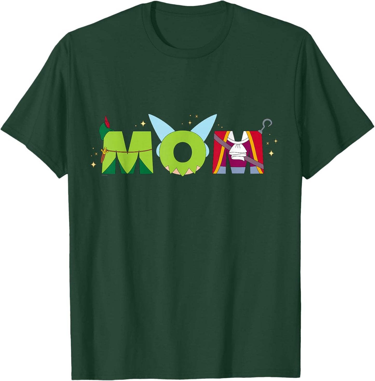Disney Peter Pan Tinker Bell Mother's Day Birthday Best Mom T-Shirt - T-Shirt | Forest