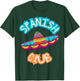 Spanish Club Colorful Mexican Hat T-Shirt - T-Shirt | Forest