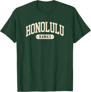 Vintage Honolulu Hawaii Retro Throwback Souvenir T-Shirt - T-Shirt | Forest