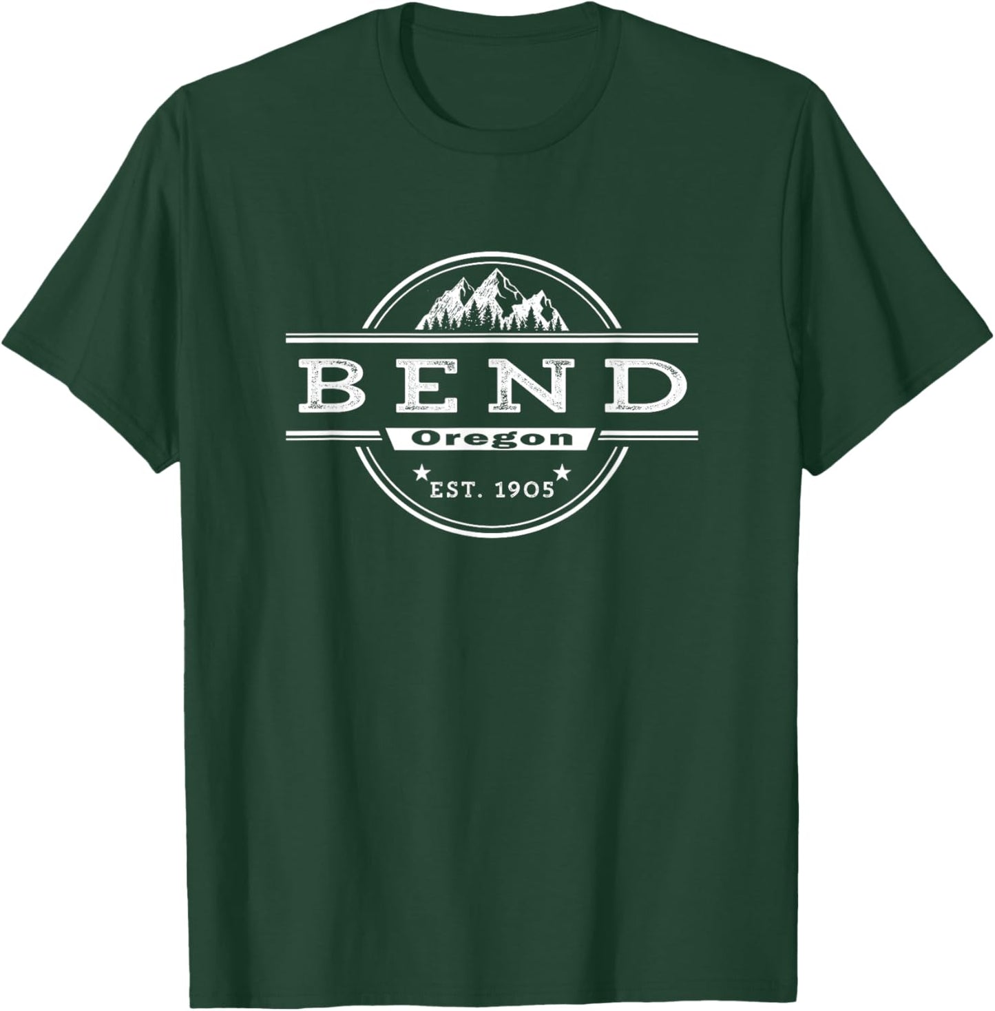 Bend Oregon EST. 1904 Vintage T-Shirt - T-Shirt | Forest