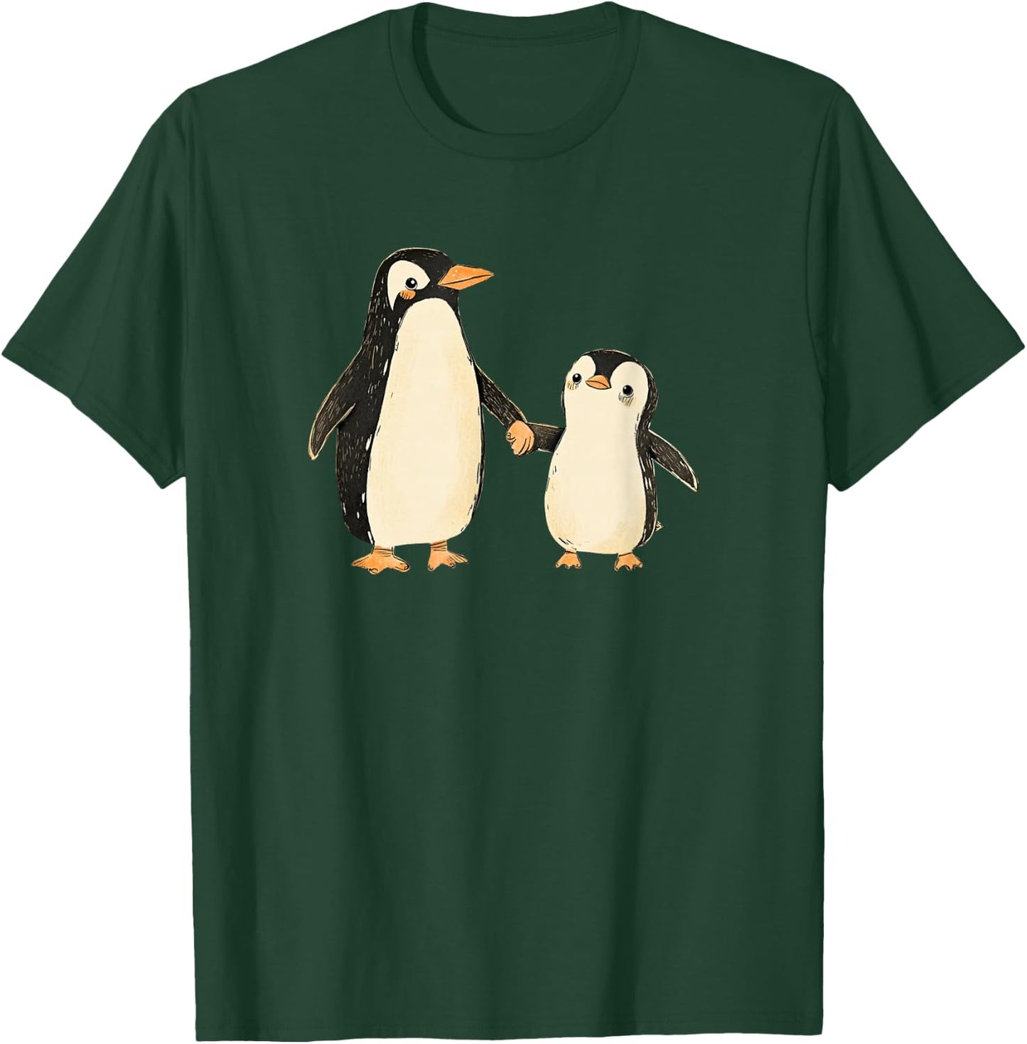 Mama and Baby Penguin T-Shirt - T-Shirt | Forest