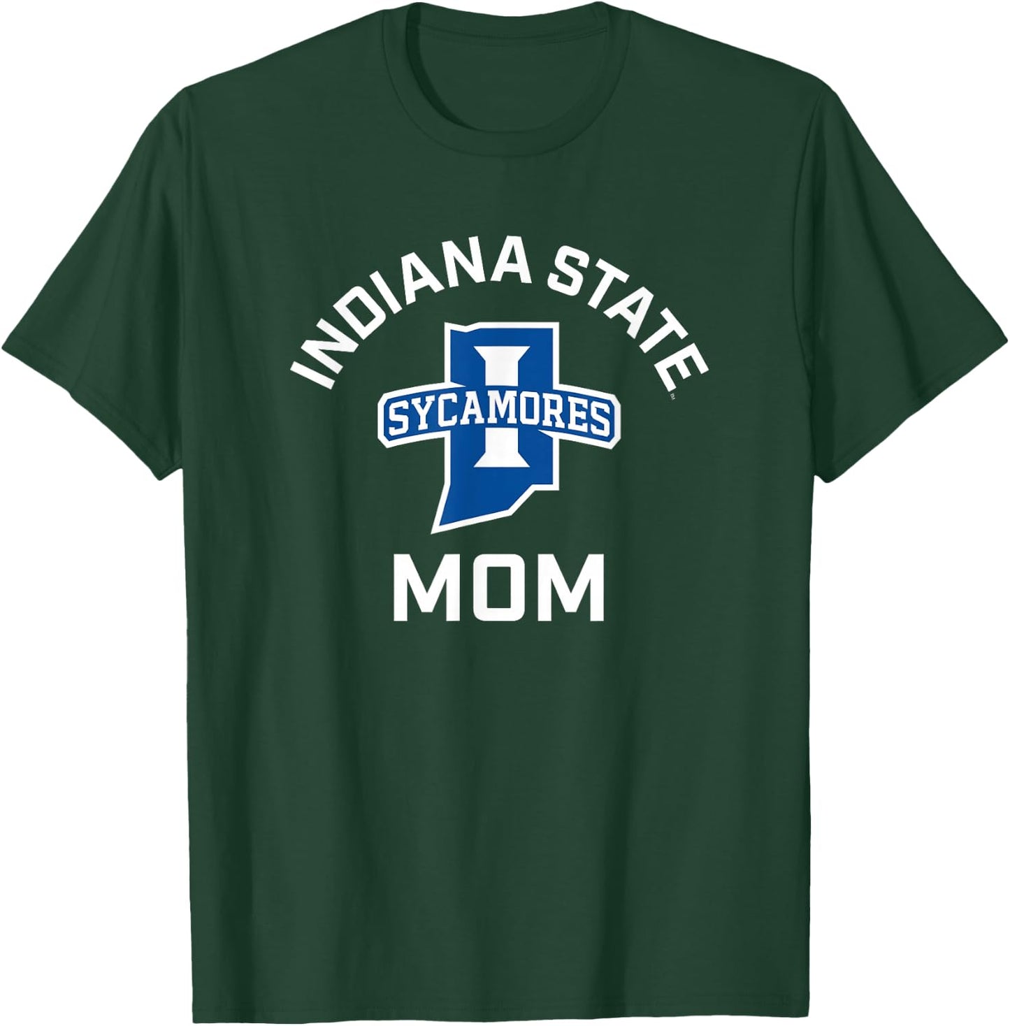Indiana State University Sycamores Arched Mom T-Shirt - T-Shirt | Forest