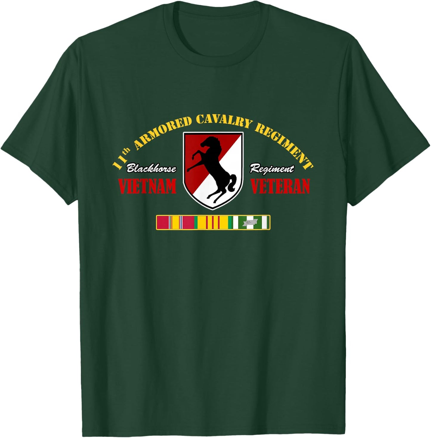 11th Armored Cavalry Regiment Vietnam Veteran Military Papa T-Shirt - T-Shirt | Forest