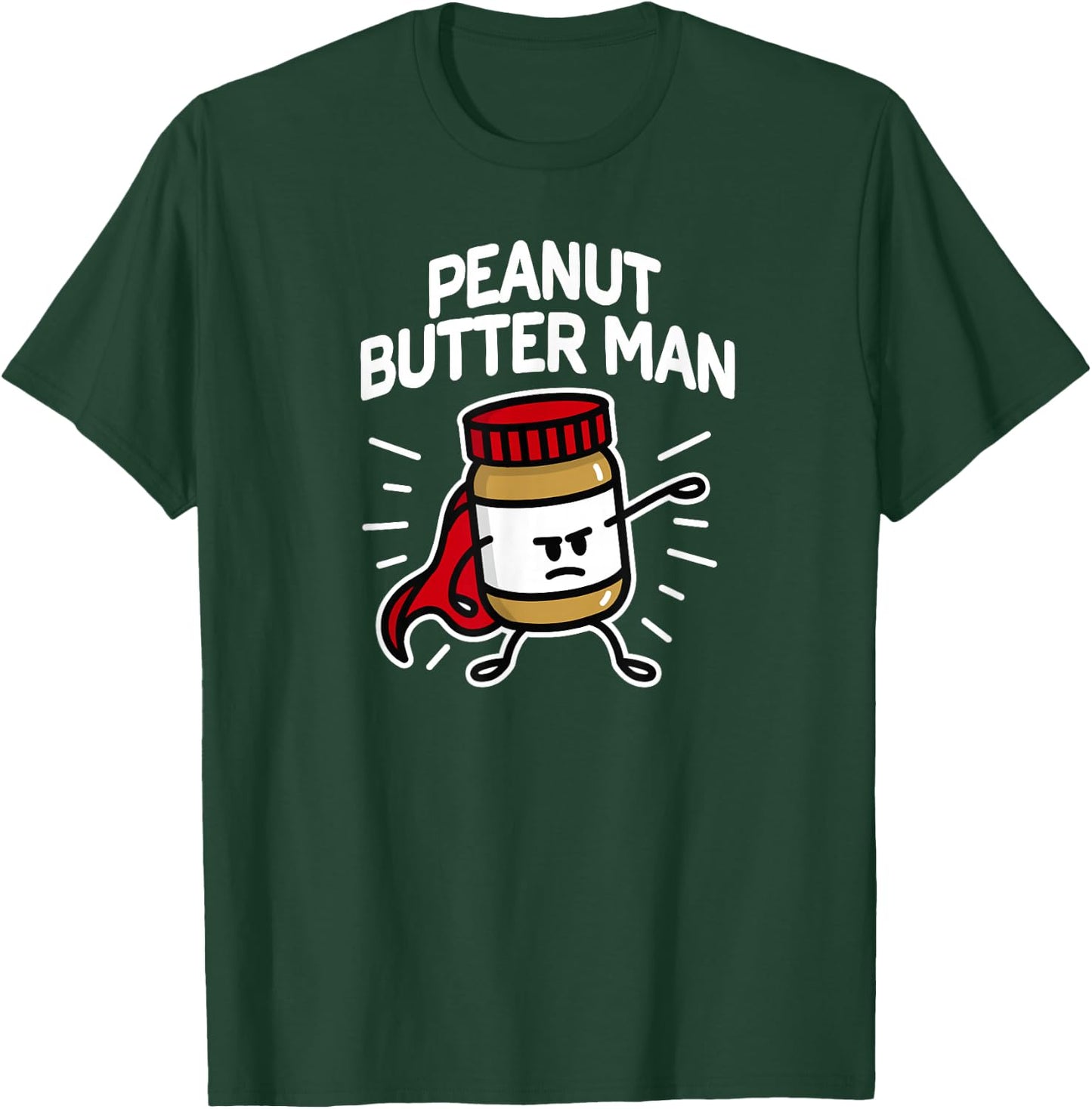 Peanut Butter Man Peanut Butter Peanut Cream Superhero T-Shirt - T-Shirt | Forest