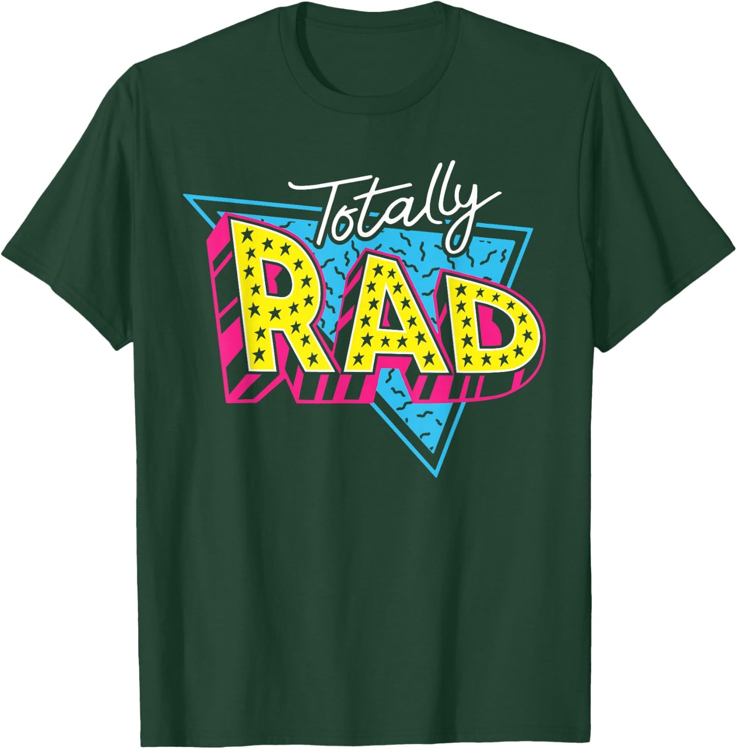 Totally Rad 80s 1980s Retro Vintage Eighties Costume Party T-Shirt - T-Shirt | Forest