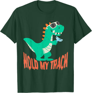 Hold my Trach, Decannulation Celebration, Tracheostomy Aware T-Shirt - T-Shirt | Forest