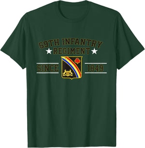 69th Infantry Regiment Veteran Military Father Day Christmas T-Shirt - T-Shirt | Forest