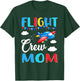 Flight Crew Mom Airplane Birthday Mom Family Matching T-Shirt - T-Shirt | Forest