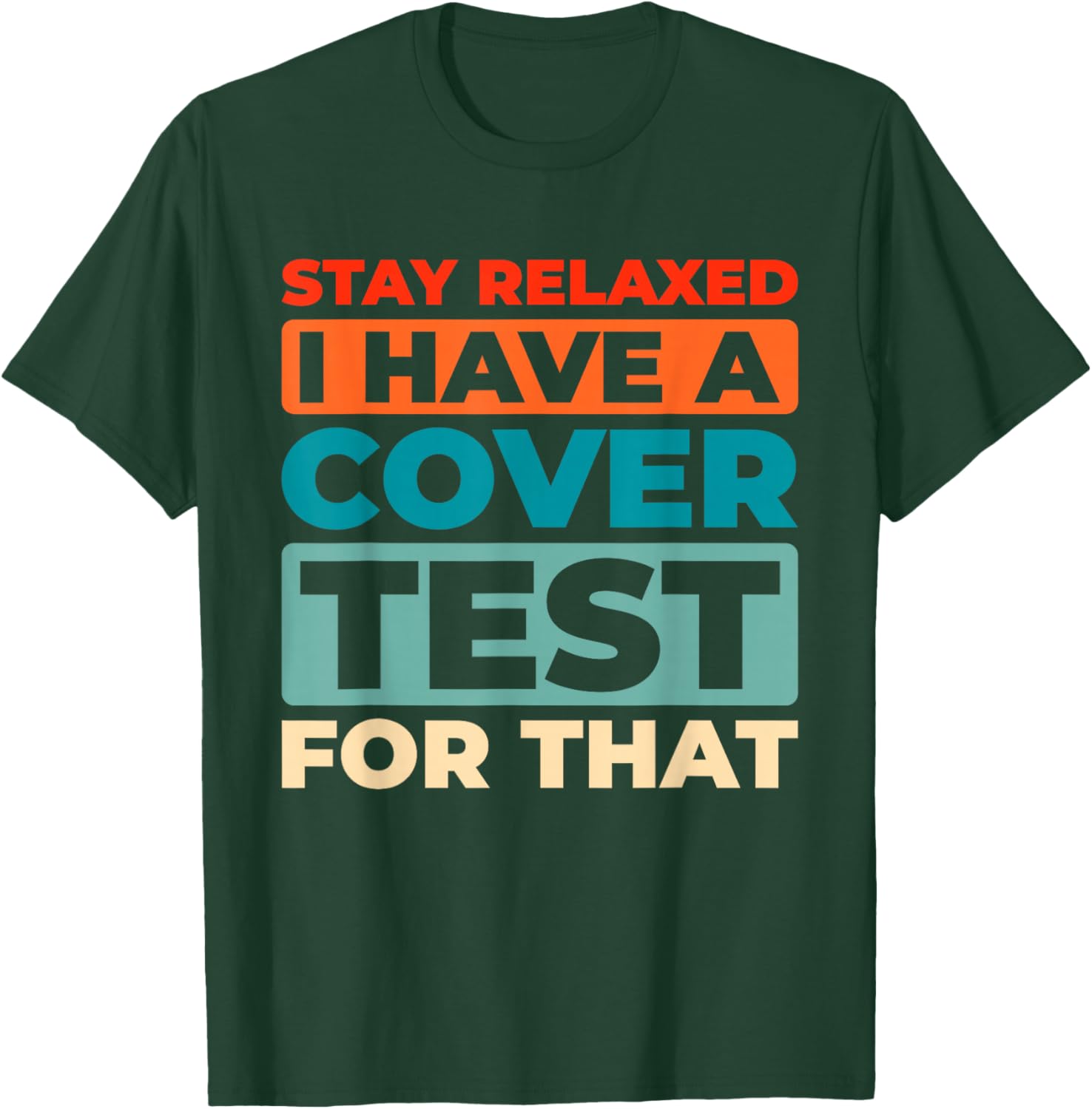 Retro Binocular Vision - Eye Therapy Vintage Orthoptist T-Shirt - T-Shirt | Forest