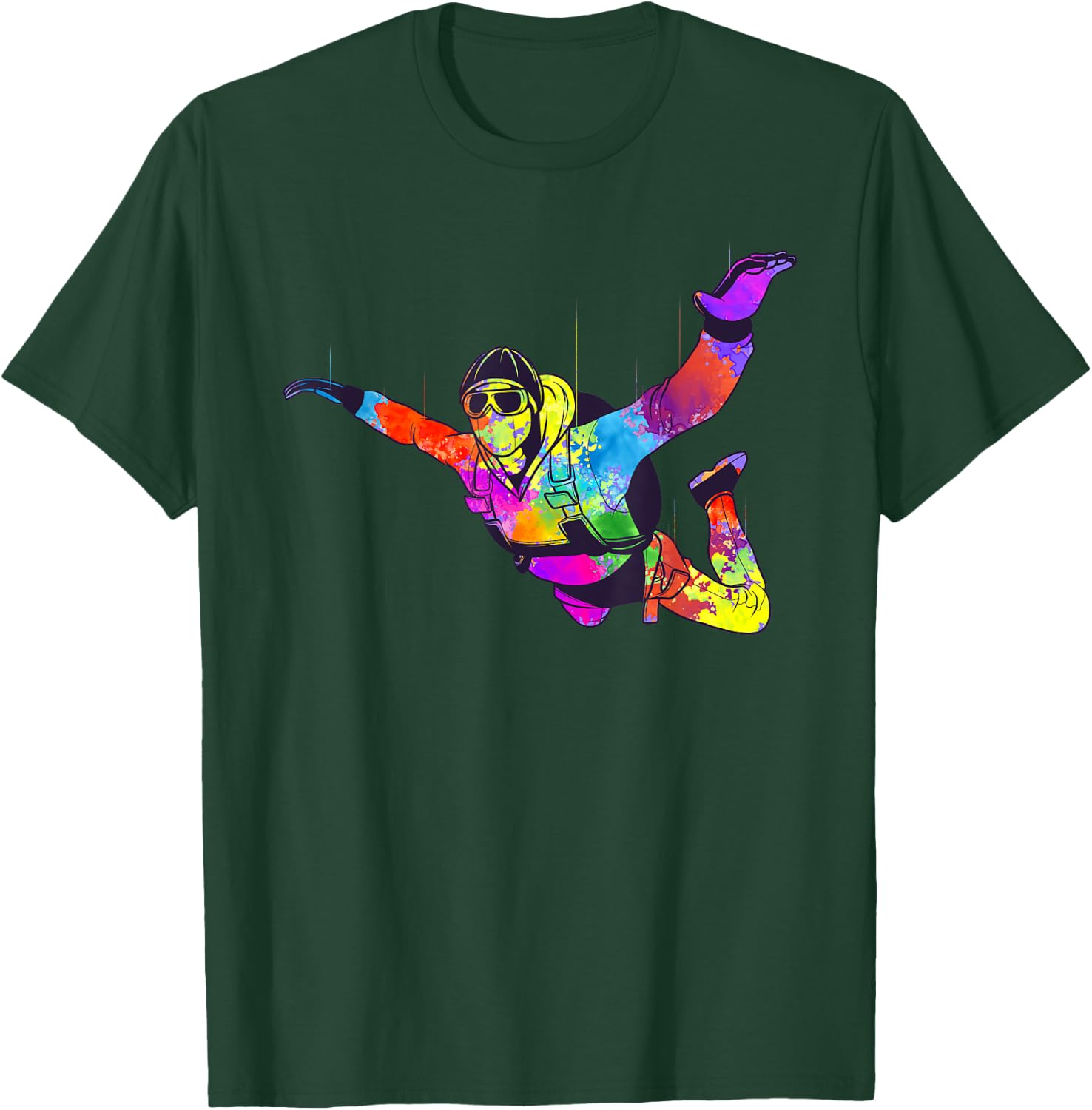 Cool Skydiving Art Women Indoor Skydive Sky Diving T-Shirt - T-Shirt | Forest