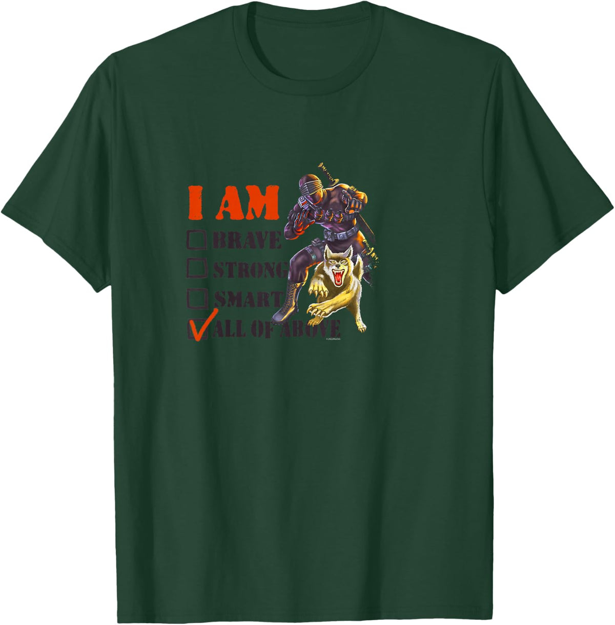 Kids G.I. Joe A Real American Hero I Am Brave Snake Eyes Vintage T-Shirt - T-Shirt | Forest