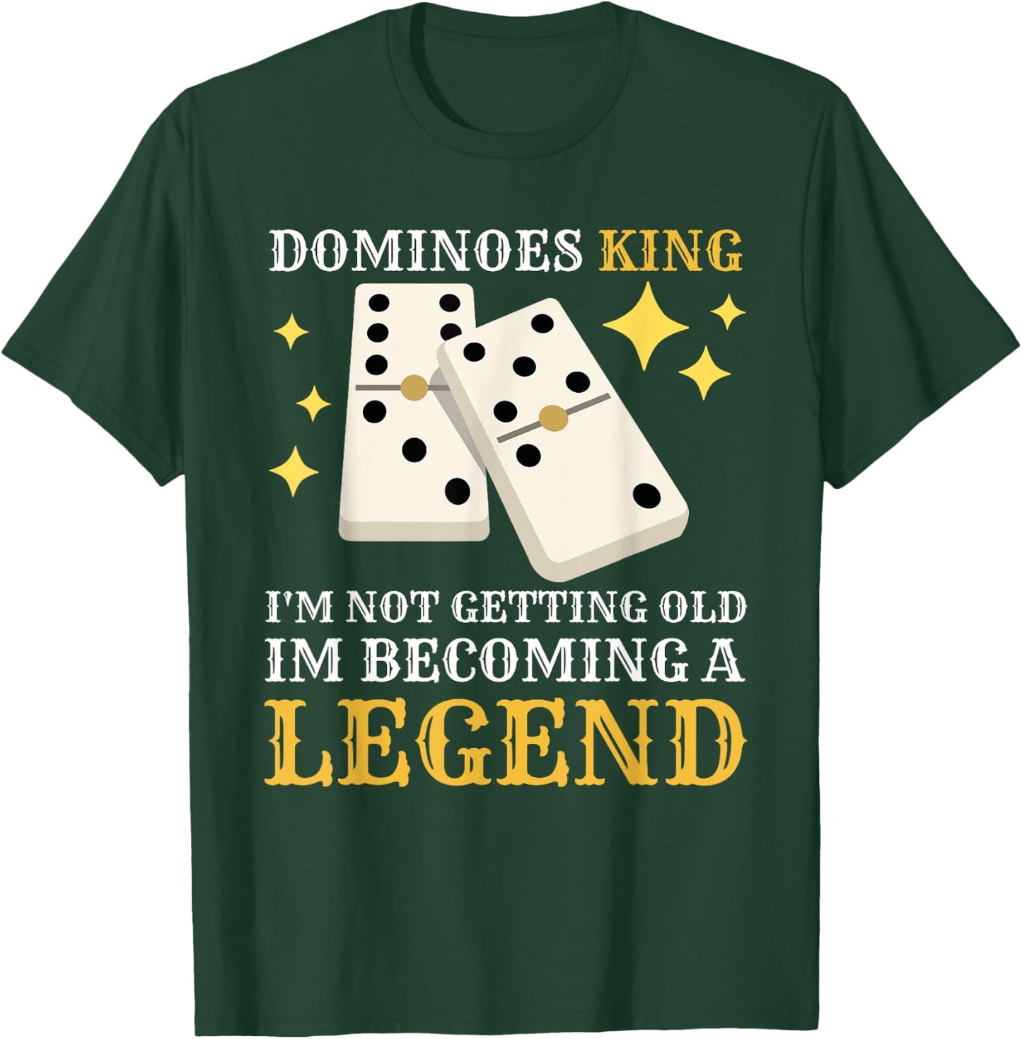 Dominoes King Domino Player Dominoes Lover T-Shirt - T-Shirt | Forest