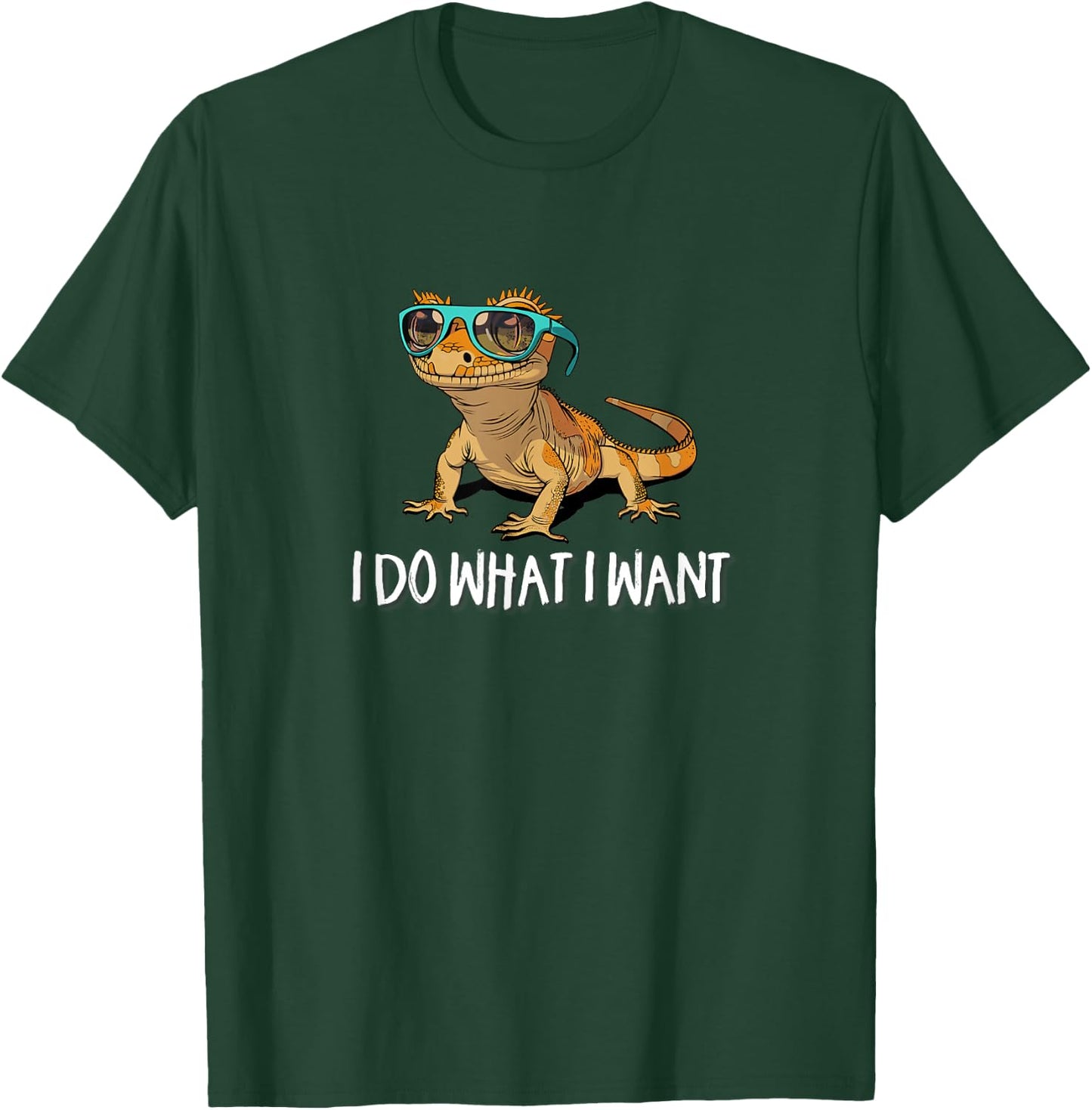 Kids I Do What I Want Pet Crested Gecko Lover T-Shirt - T-Shirt | Forest