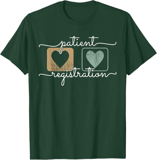Patient Registration ER Registrar Emergency Department Nurse T-Shirt - T-Shirt | Forest
