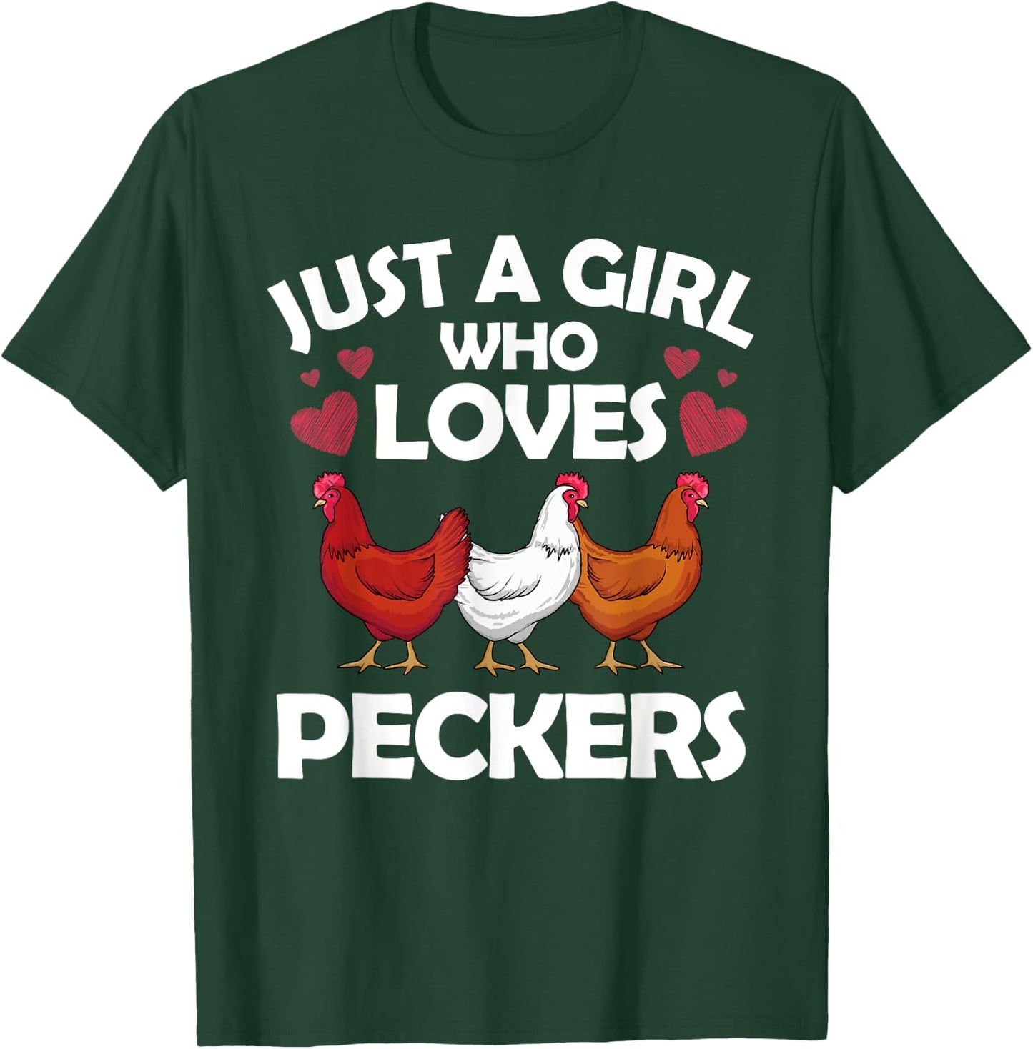 Funny Chicken Girls Chicken Farmer Flock Whisperer Small T-Shirt - T-Shirt | Forest
