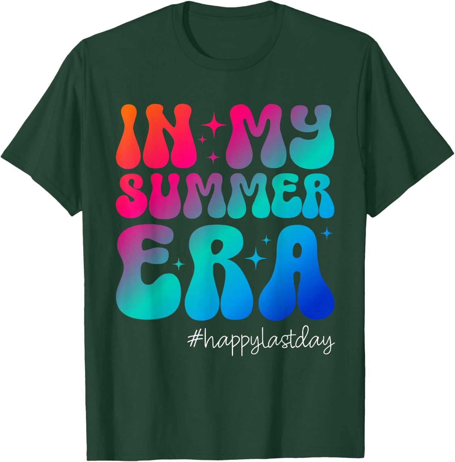 Happy Last Day of School In My Summer Era Teacher Kids T-Shirt - T-Shirt | Forest
