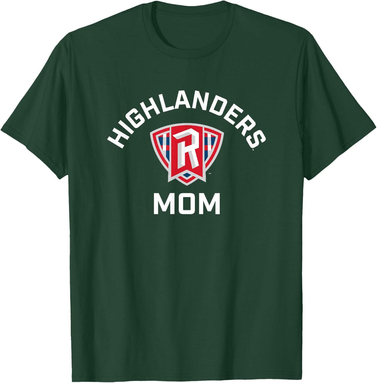 Radford University Highlanders Arched Mom T-Shirt - T-Shirt | Forest