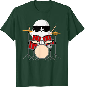 Funny Ghost Drummer - Spooky & Cool Halloween Drum Music T-Shirt - T-Shirt | Forest