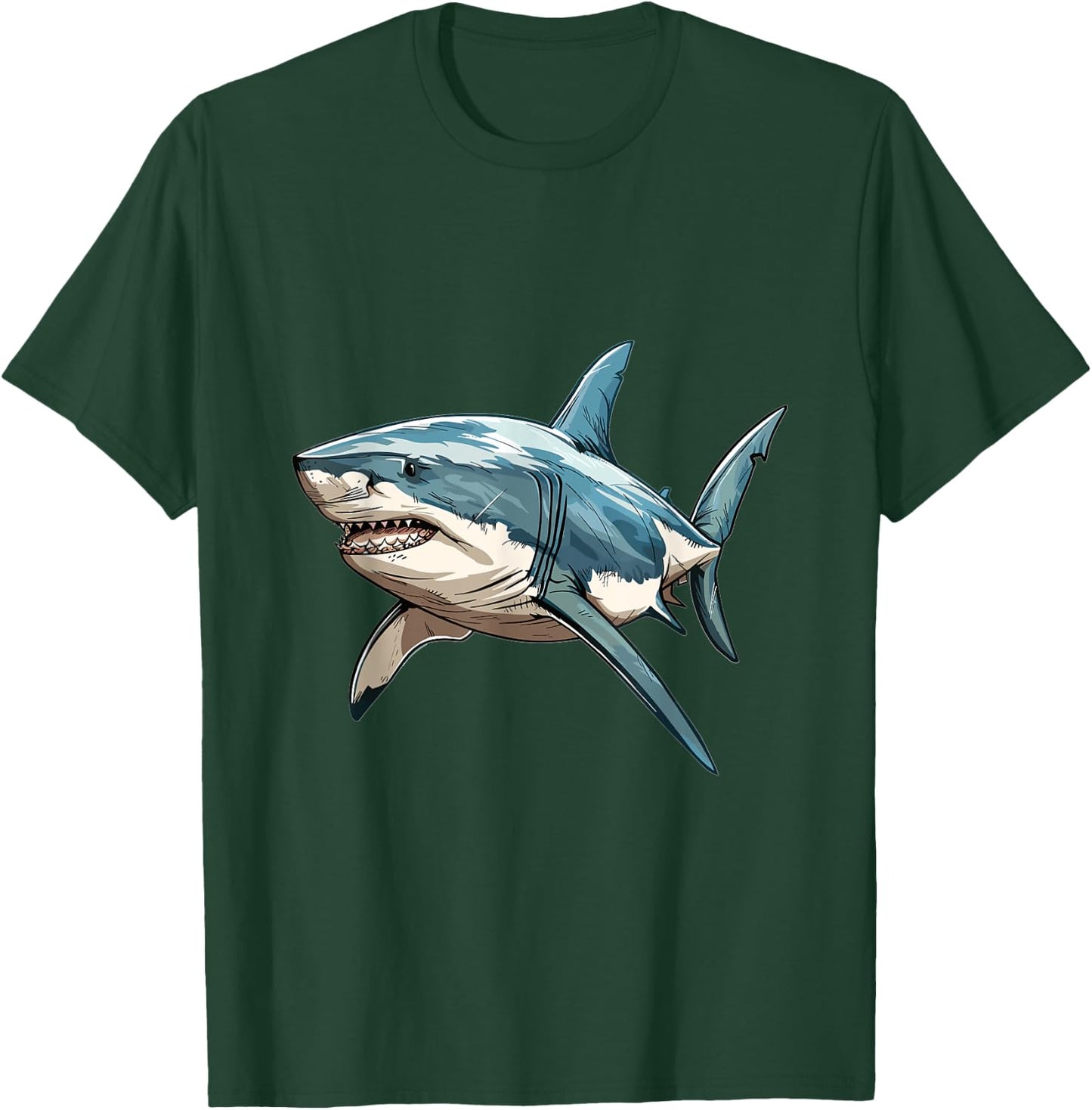 Shark Shark Lover Graphic T-Shirt - T-Shirt | Forest