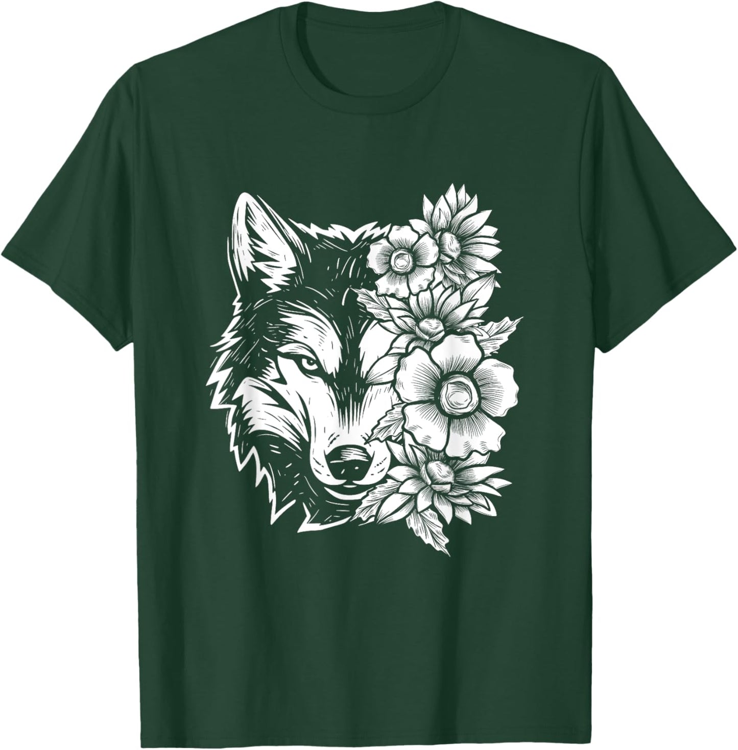 Wolf Lover Wildlife Lover Nature Enthusiast Outdoors T-Shirt - T-Shirt | Forest