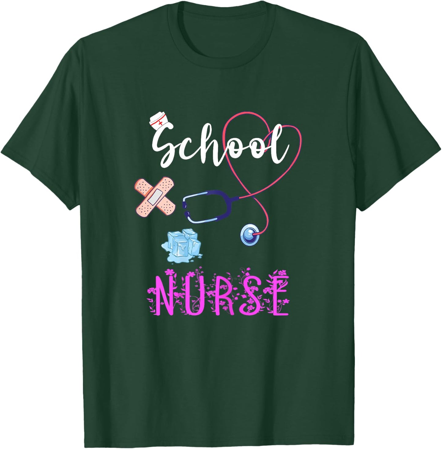 School Nurse Medical Nursing Nurse Student Back To School T-Shirt - T-Shirt | Forest