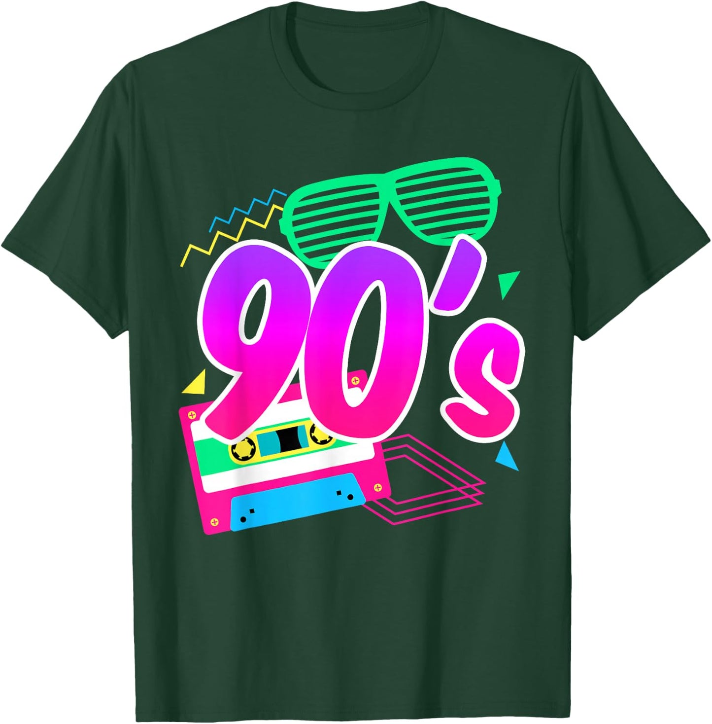 1990's 90s Retro I Heart The Nineties T-Shirt - T-Shirt | Forest